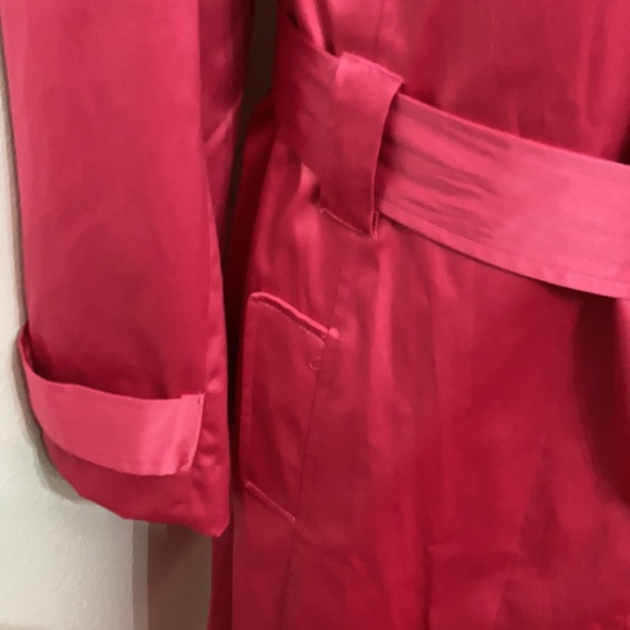 EUC Vintage NY Collection Hot Pink Full Length Button Down Coat Size XL - Picture 10 of 13